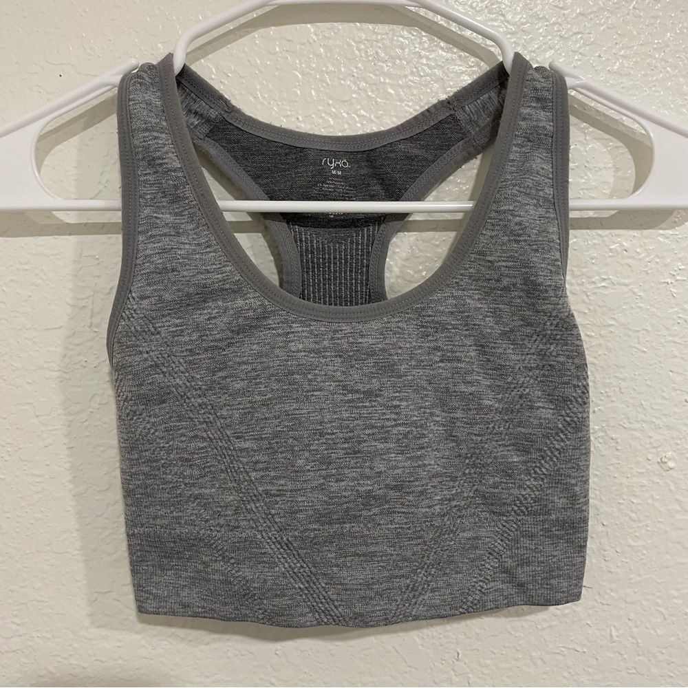 Ryka Womens Sports Bra Gray Size